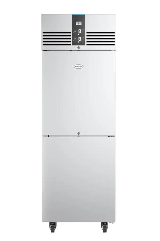 Light Gray Foster EP700L2/41-777 EcoPro G3 Half Door Upright Cabinet Freezer, 600 Litres - In Stock