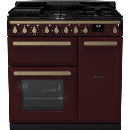 Black Rangemaster Estel Deluxe 90 Range Cooker, 900 mm