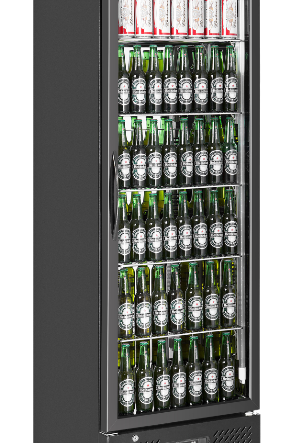 Dark Slate Gray Sterling Pro Green SP110-BK Single Door Black Upright Bottle Cooler, 293 Litres - Out Of Stock
