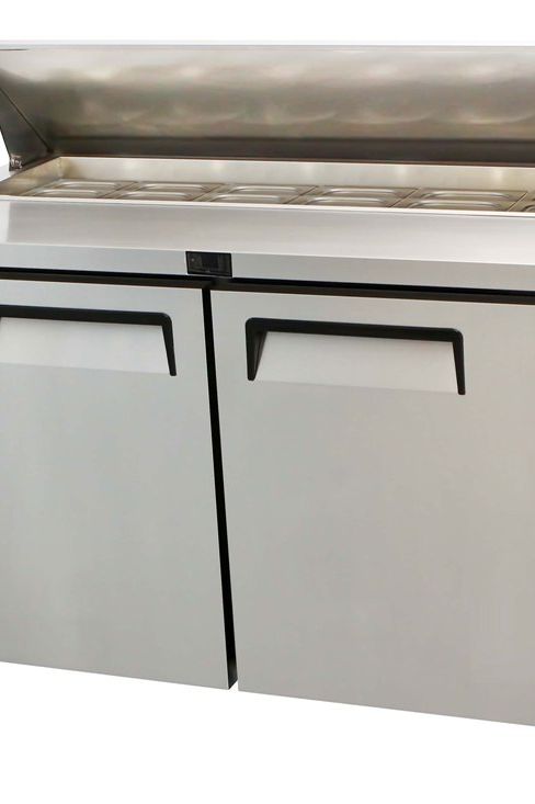 Gray Atosa MSF8303GR 2 Door Heavy Duty Ambient Preparation Counter, 487 Litres - Contact Us For Availability