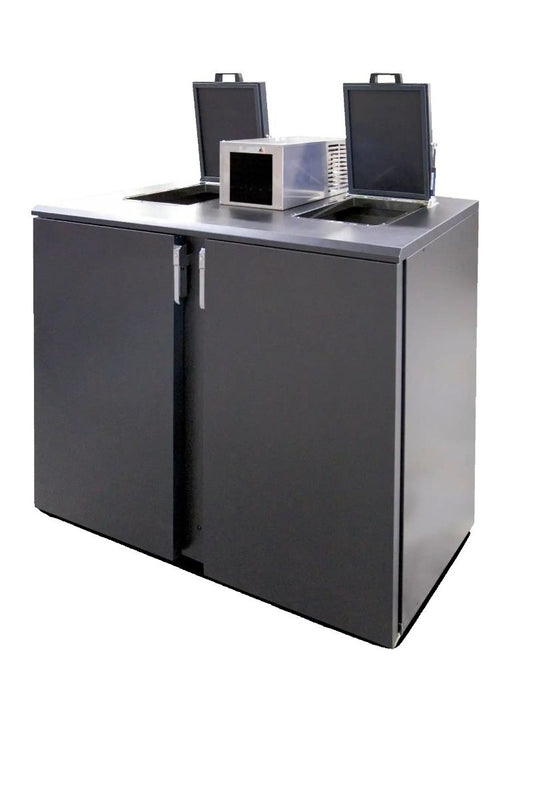 Dark Slate Gray Gamko KFK/2 Waste Disposal Cooler, 2 x 240 Litres - In Stock