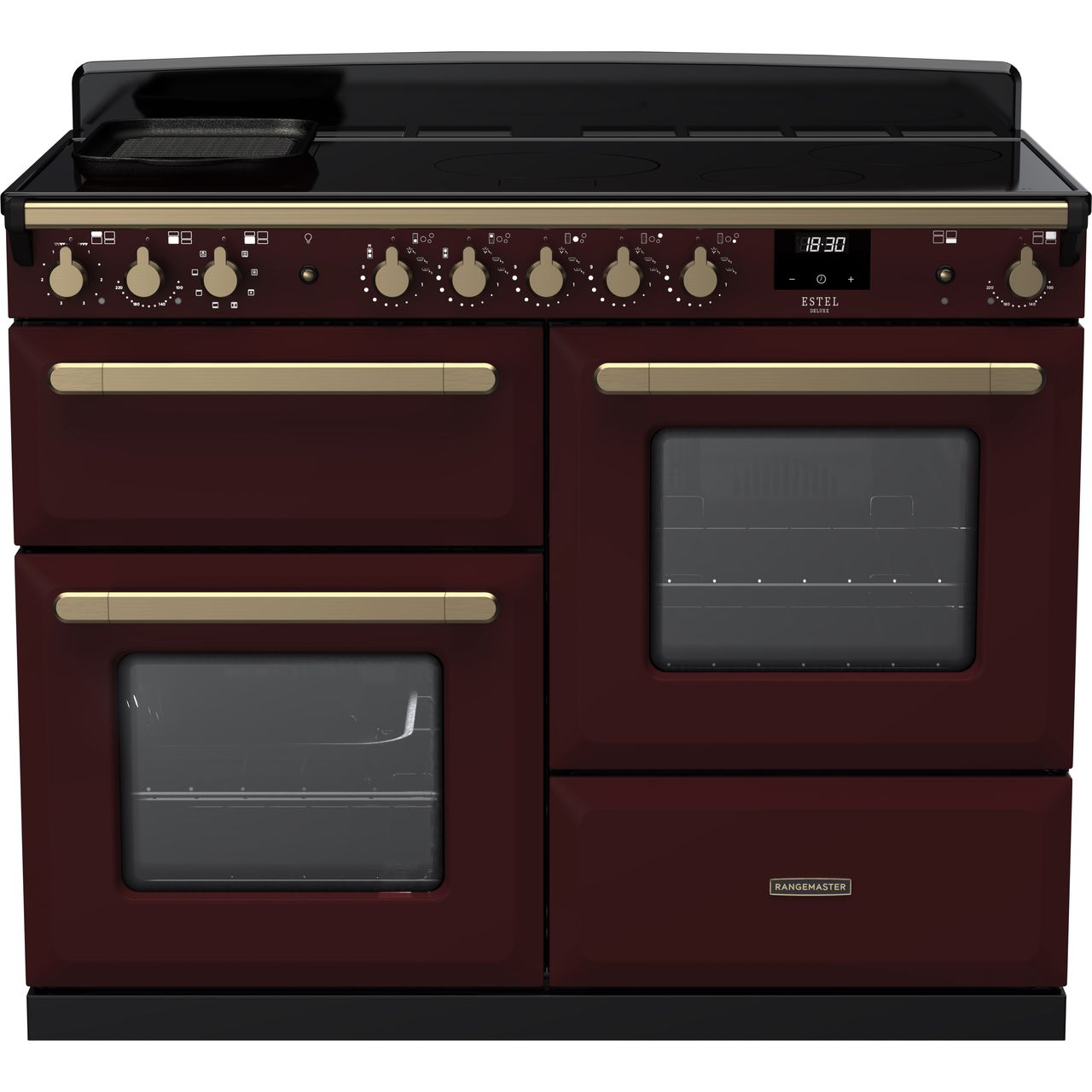 Black Rangemaster Estel Deluxe 110 Range Cooker, 1092 mm