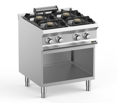Hobart Ecomax HEFB77AXL 4 Burner Hob on Open Cupboard, 4 x 7kW - Contact Us For Availability