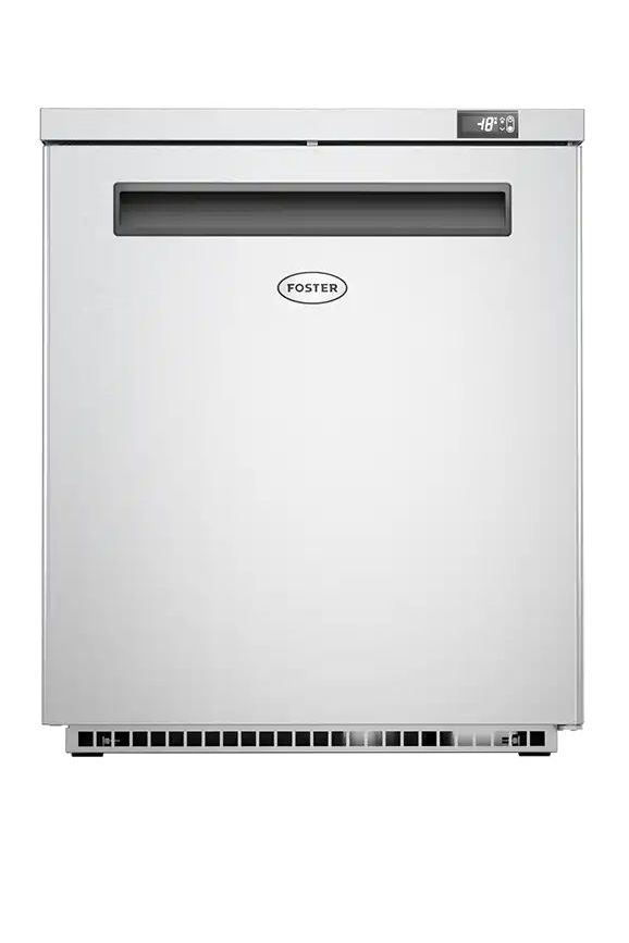 Light Gray Foster LR200/13-207 Single Door Undercounter Cabinet Freezer, 200 Litres - In Stock
