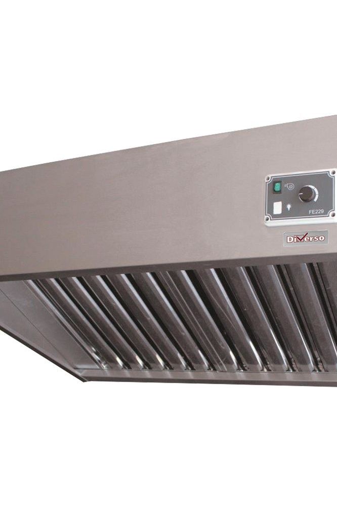 Light Slate Gray Diverso WR-K207-TV Complete hood, (9/9-2500 M3/h) 120 Pa, variator, 4 filters - Contact Us For Availability