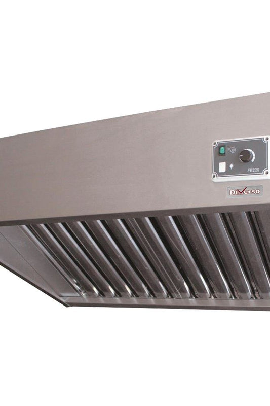 Light Slate Gray Diverso WR-K207-TV Complete hood, (9/9-2500 M3/h) 120 Pa, variator, 4 filters - Contact Us For Availability