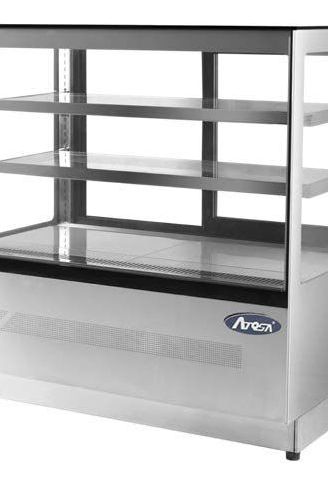 Gray Atosa WDF157F Heavy Duty Squared Glass Deli Counter, 1504mm - Contact Us For Availability