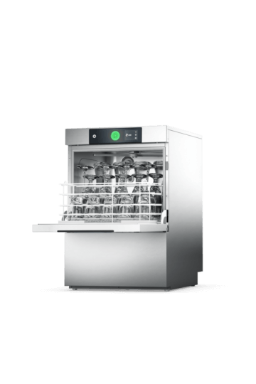 Light Gray Hobart GCPW-10B 400mm Basket Frontloading Commercial Glasswasher with Drain Pump, 16 Pint Capacity - Contact Us For Availability