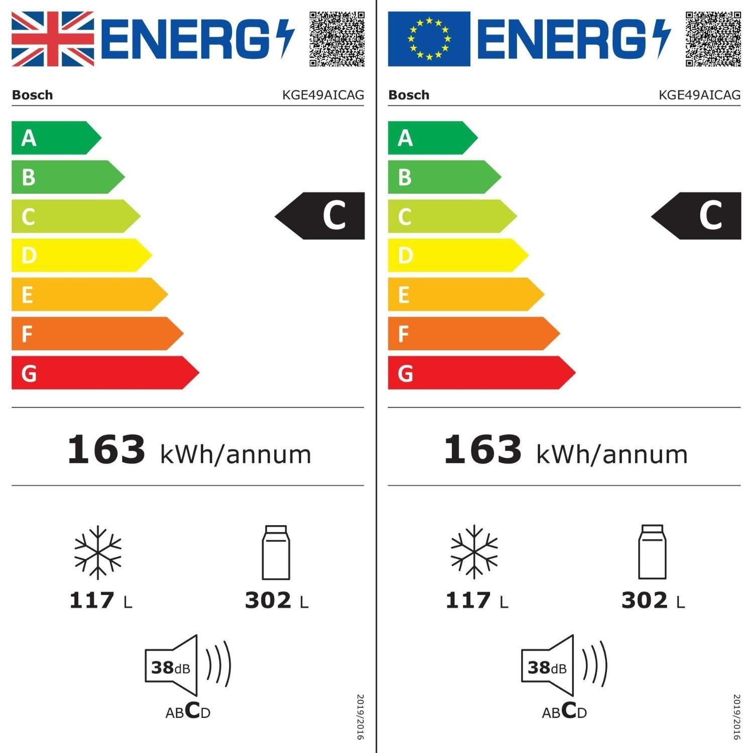 Dark Slate Gray Bosch Series 6 413 Litre 60/40 Freestanding Fridge Freezer With VitaFresh - Stainless Steel