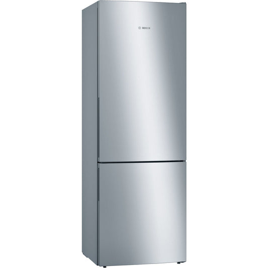 Dark Gray Bosch Series 6 413 Litre 60/40 Freestanding Fridge Freezer With VitaFresh - Stainless Steel