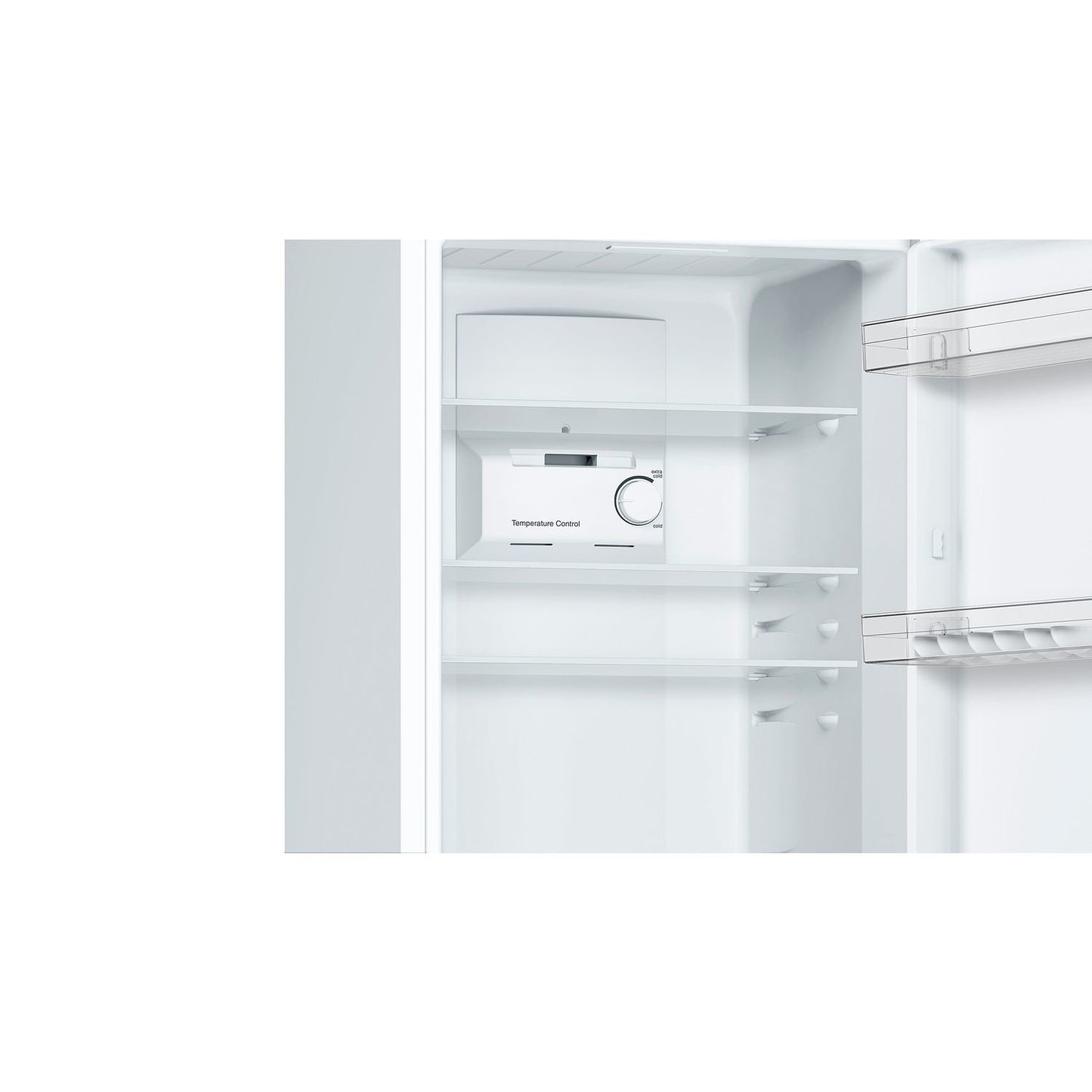 Light Gray Bosch Series 2 297 Litre 50/50 Freestanding Fridge Freezer - White