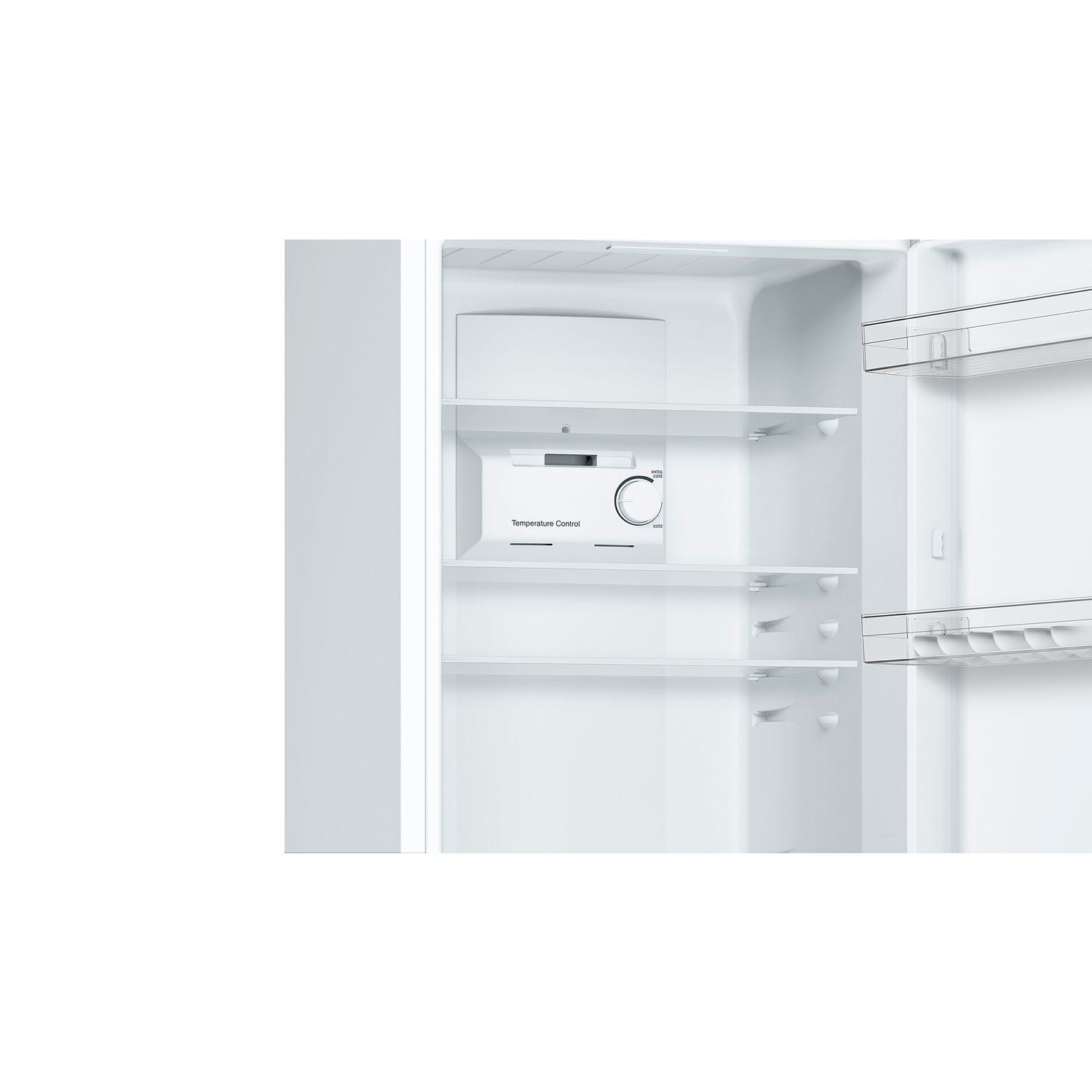 Light Gray Bosch Series 2 297 Litre 50/50 Freestanding Fridge Freezer - White