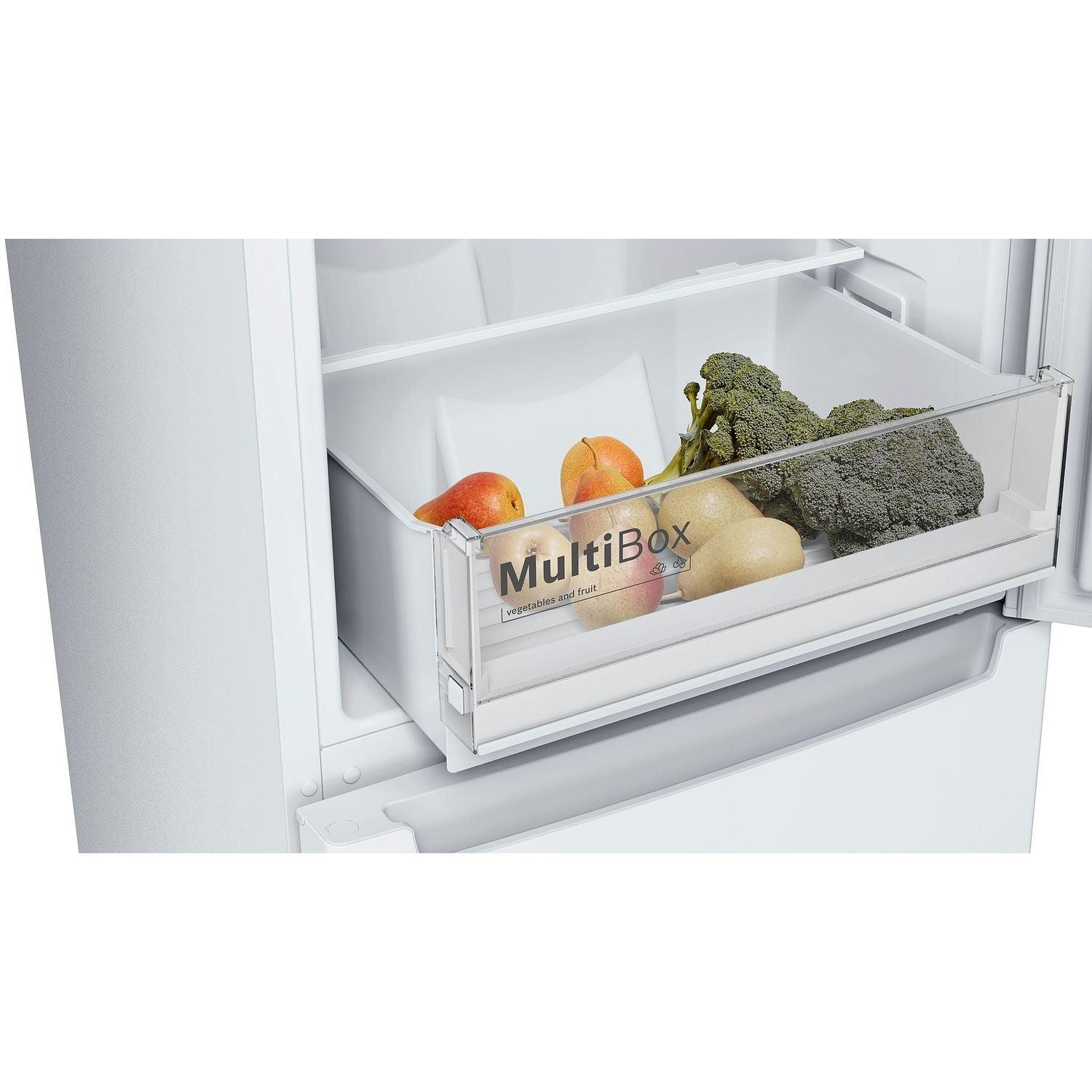 Light Gray Bosch Series 2 297 Litre 50/50 Freestanding Fridge Freezer - White