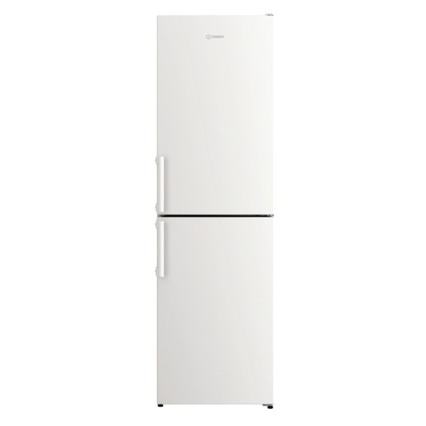 Beige Indesit 287 Litre 50/50 Freestanding Fridge Freezer - White