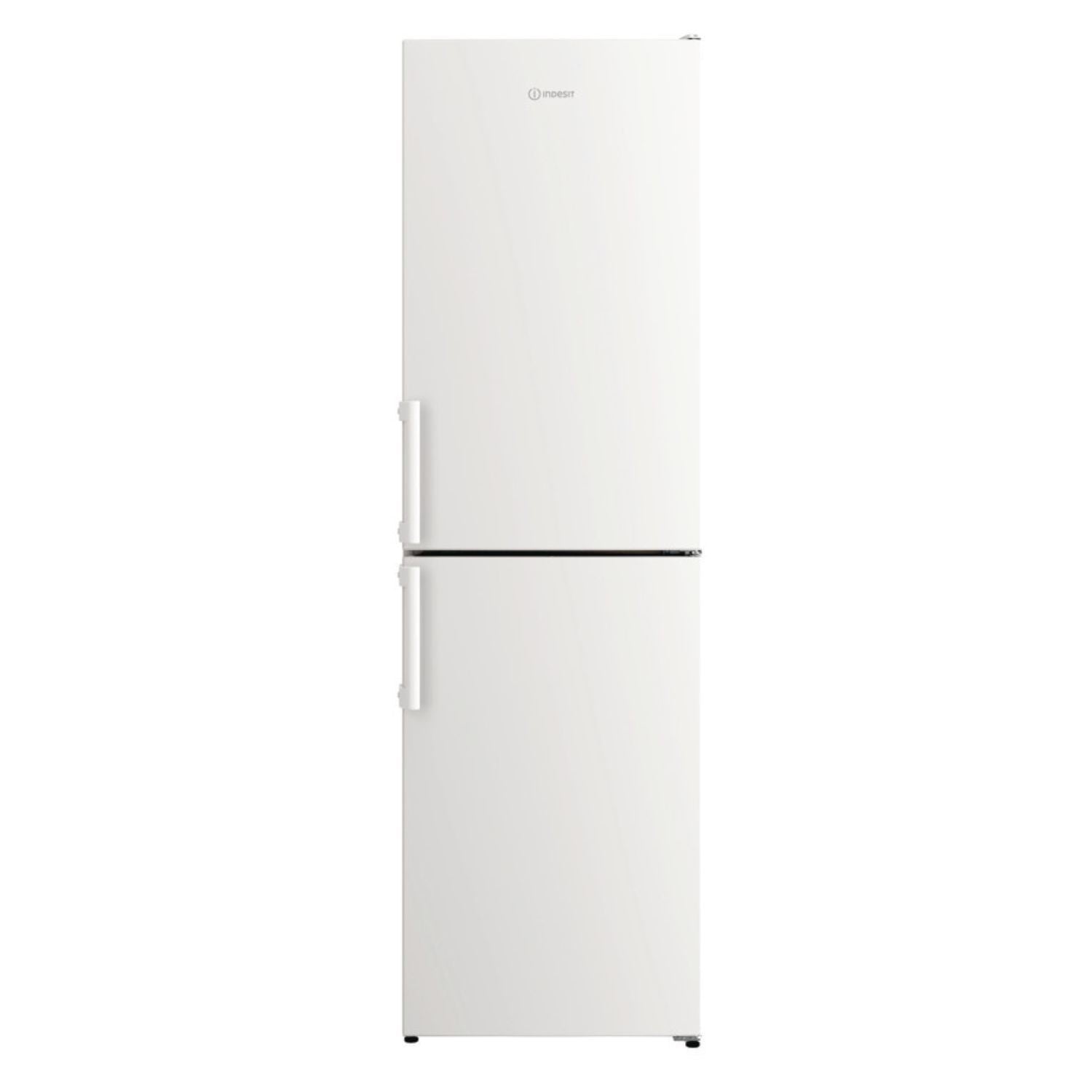 Beige Indesit 287 Litre 50/50 Freestanding Fridge Freezer - White