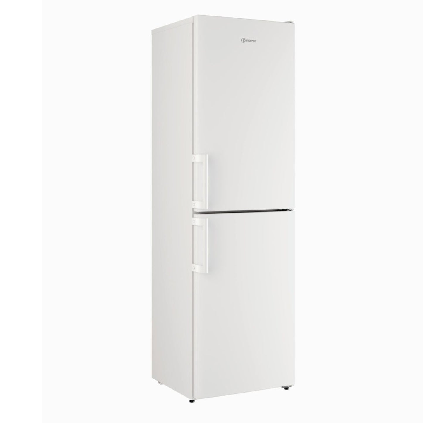 Light Gray Indesit 287 Litre 50/50 Freestanding Fridge Freezer - White