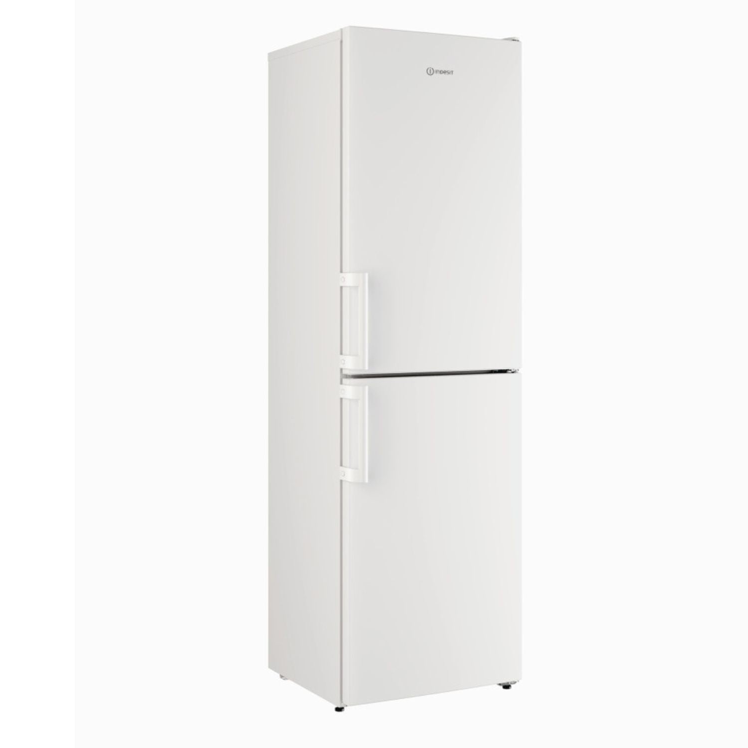 Light Gray Indesit 287 Litre 50/50 Freestanding Fridge Freezer - White