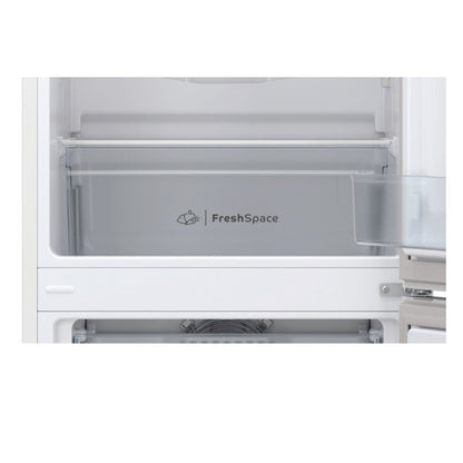 Gray Indesit 287 Litre 50/50 Freestanding Fridge Freezer - White