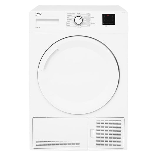 White Smoke Beko 10kg Condenser Tumble Dryer - White