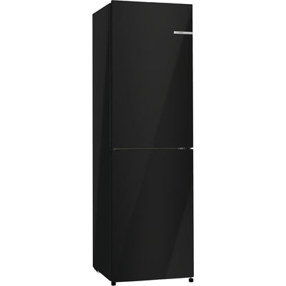 Black Bosch Series 2 255 Litre 50/50 Freestanding Fridge Freezer - Black