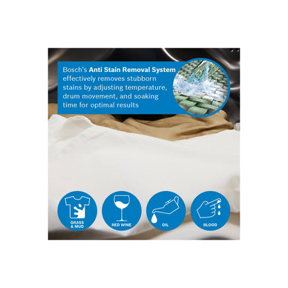 Dark Cyan Bosch Series 6 9kg 1400rpm Washing Machine - White