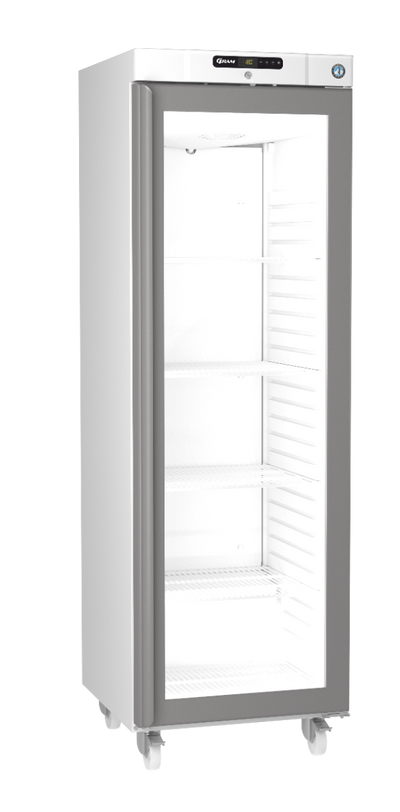 Hoshizaki Compact FG420 L-C DR G U Glass Single Door Stainless Steel Upright Display Freezer, 343 Litres - Contact Us For Availability
