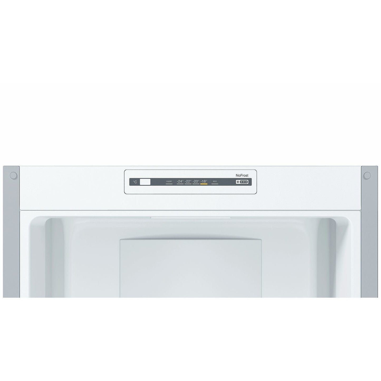 Light Gray Bosch Serie 2 300 Litre 50/50 Freestanding Fridge Freezer Frost Free - Stainless Steel Look