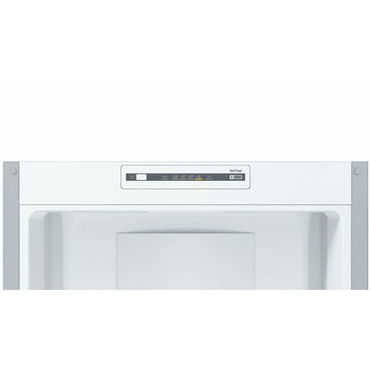 Light Gray Bosch Serie 2 300 Litre 50/50 Freestanding Fridge Freezer Frost Free - Stainless Steel Look