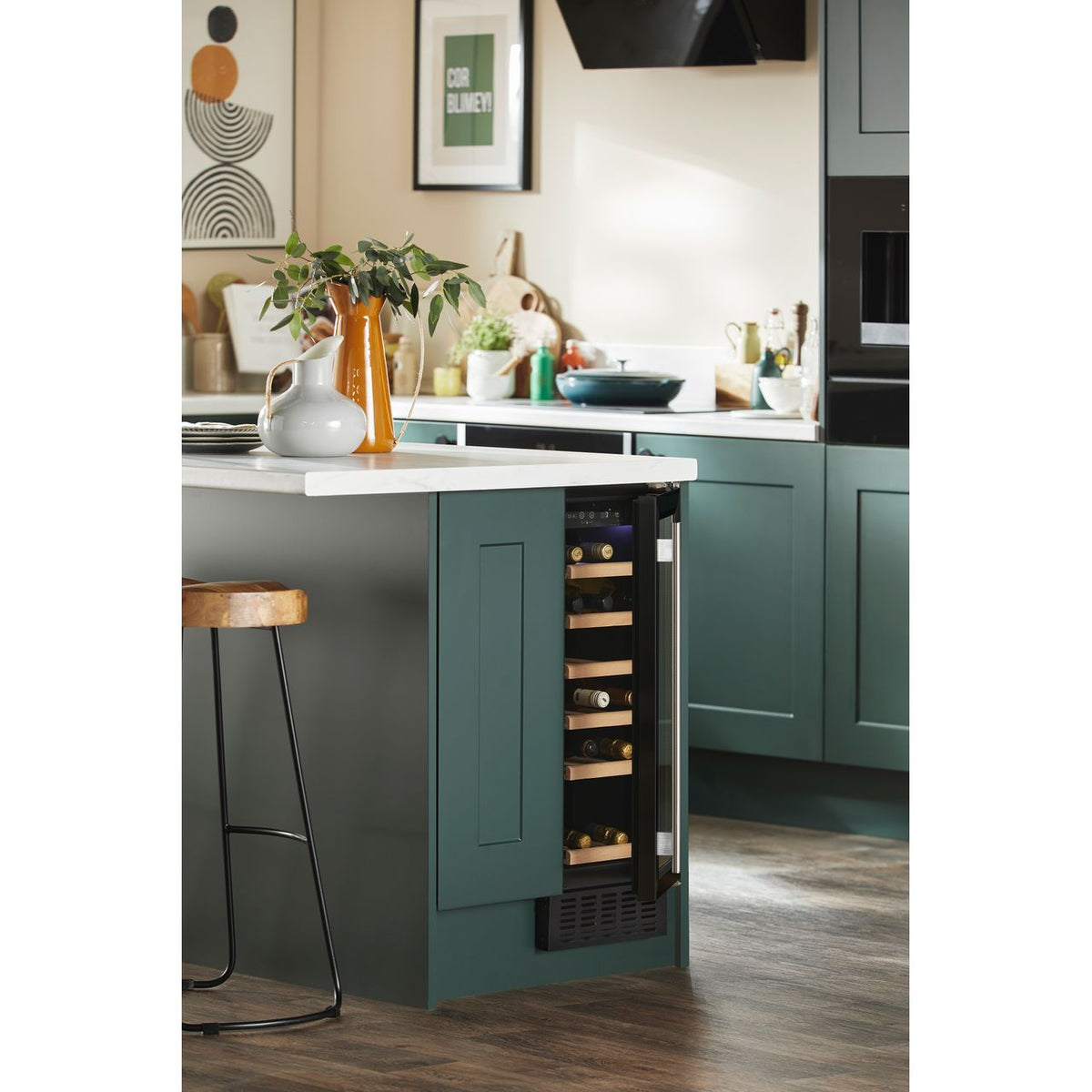 CDA 30cm Freestanding Wine Cooler 20 Bottle - Black - Core Appliances