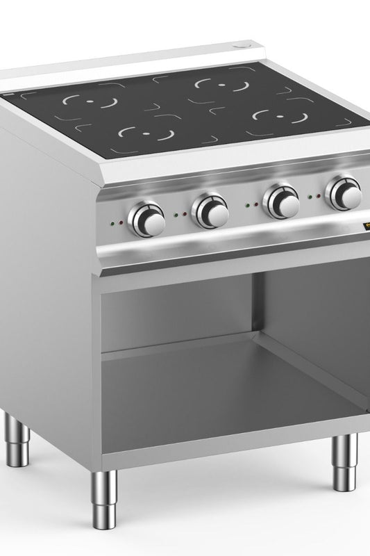 Light Gray Hobart Ecomax HEIN77A 4 Zone Induction Hob on Open Cupboard, 4 x 3.5kW - Contact Us For Availability