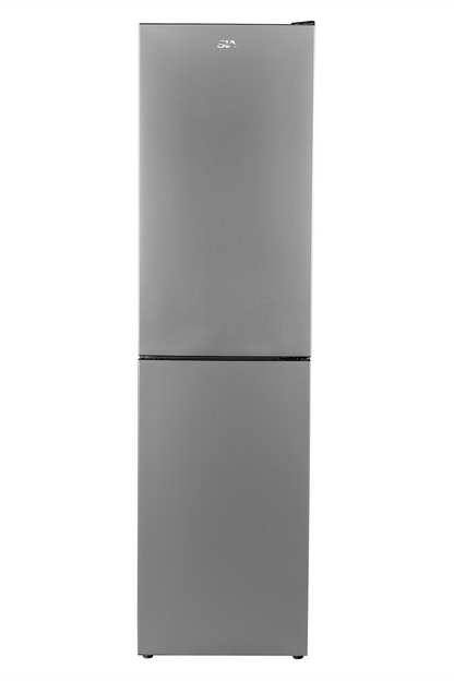 Light Slate Gray SIA 60/40 Split Freestanding 302L Combi Fridge Freezer
