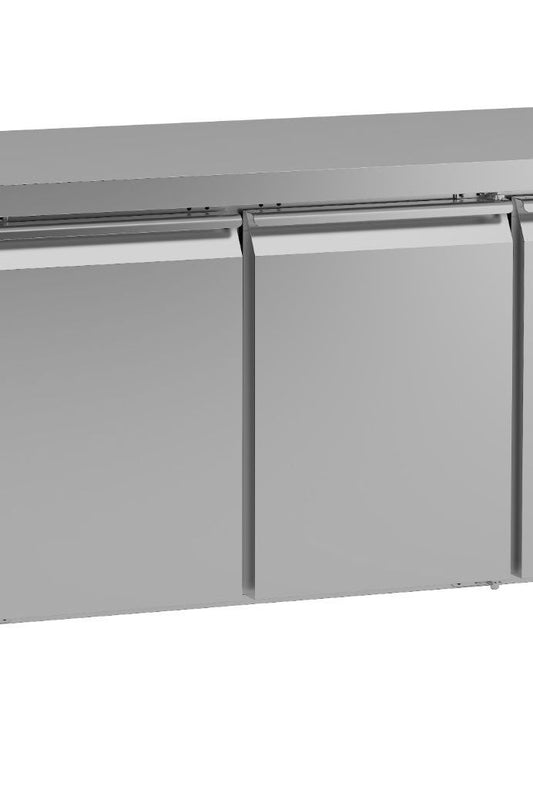Dark Gray Hoshizaki Gram SCR-225DG-LLRR-RRC-C1 U Stainless Steel 4 Door Preparation Counter, 625 Litres - Discontinued
