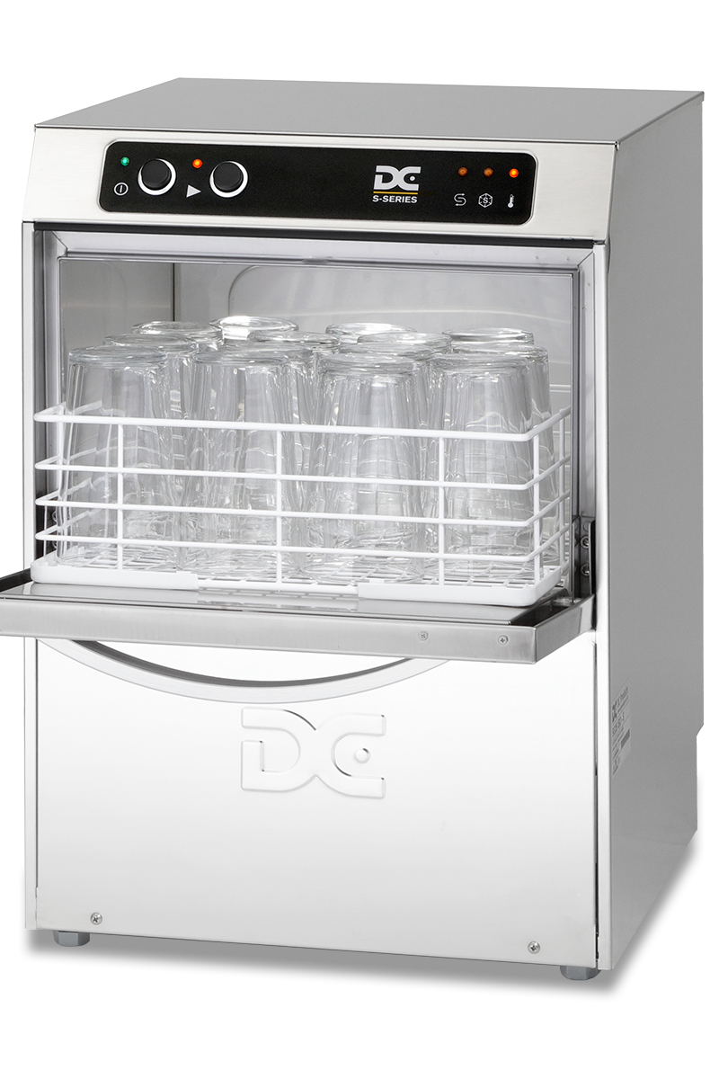 Light Gray DC SG35 Standard Range 350mm Basket Frontloading Commercial Glasswasher, 14 Pint Capacity - Contact Us For Availability