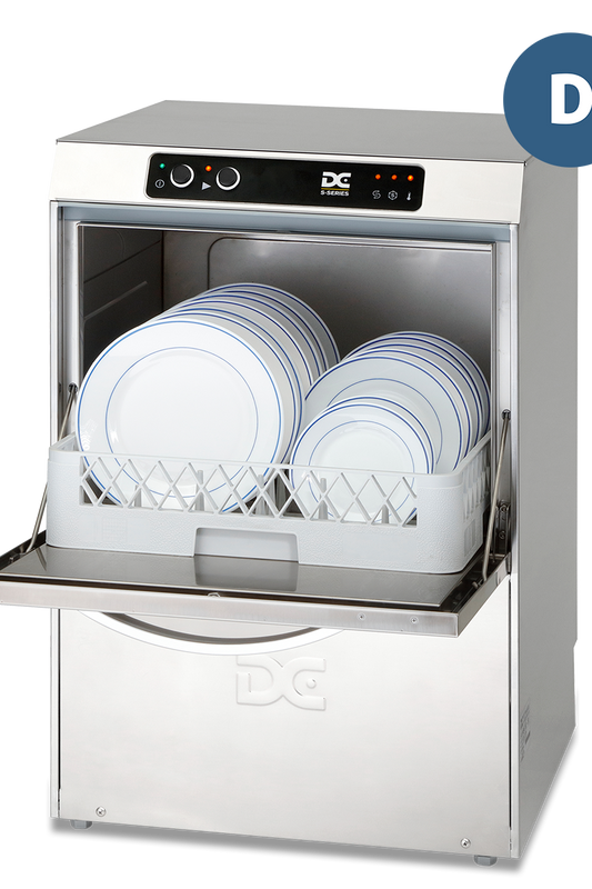 Light Gray DC SD45D Standard Range 450mm Basket Frontloading Commercial Dishwasher with Drain Pump, 14 Plates - Contact Us For Availability
