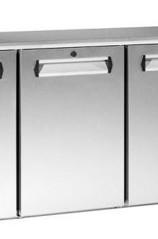 Light Gray Gamko E3/222MUCS84 Solid Triple Door Stainless Steel Undercounter Bottle Cooler, 531 x 33 Centiliters - Contact Us For Availability
