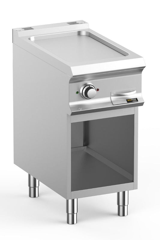 Light Gray Hobart Ecomax HEFTBE74AL Smooth Griddle on Open Cupboard, 5kW - Contact Us For Availability