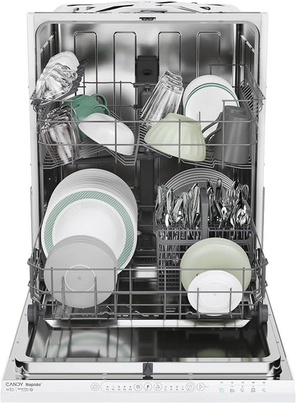 Candy CI3E53E0W-80 Integrated Full-Size Dishwasher — 13 Place Settings - Core Appliances