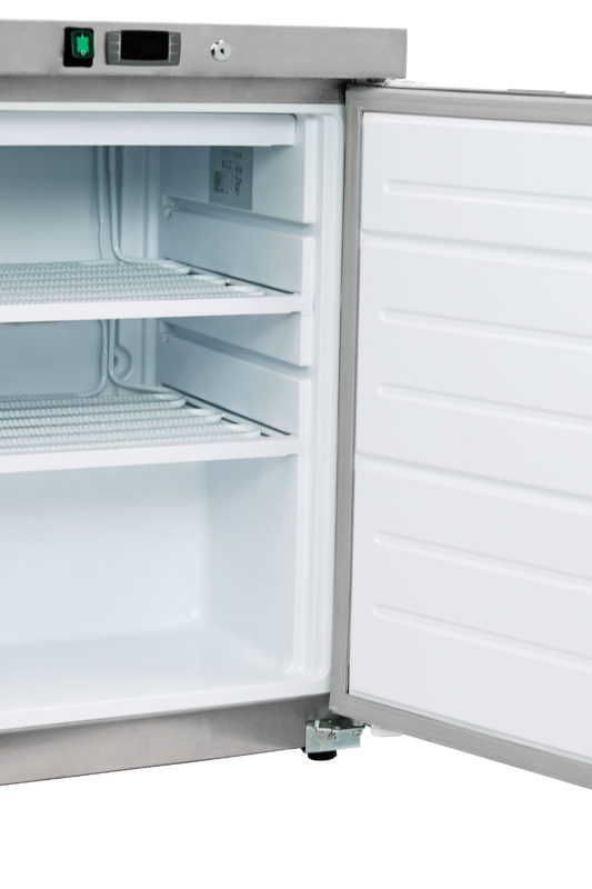 Light Gray Sterling Pro GRADED Cobus SPF200S Single Door Stainless Steel Undercounter Freezer, 140 Litres - Out Of Stock