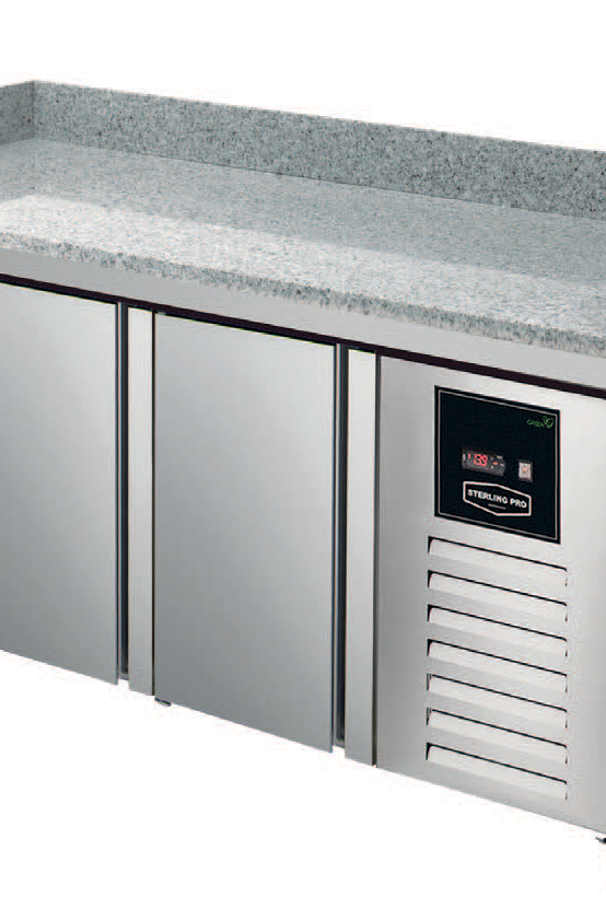 Gray Sterling Pro Green SPI-7-180-30-GR 3 Door Granite Fridge Counter, 452 Litres - Low Stock
