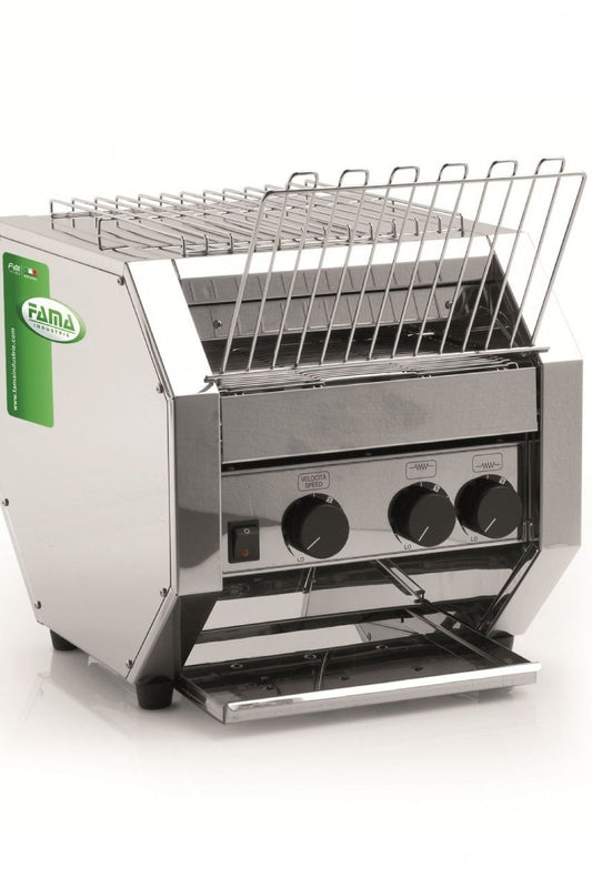 Light Gray Fama MRT 700 Conveyor Toaster Front Chute, 2.1kW - Low Stock