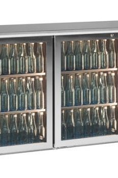 Dim Gray Gamko E3/2222GMUCS84 Glass Four Door Stainless Steel Undercounter Bottle Cooler, 722 x 33 Centiliters - Contact Us For Availability