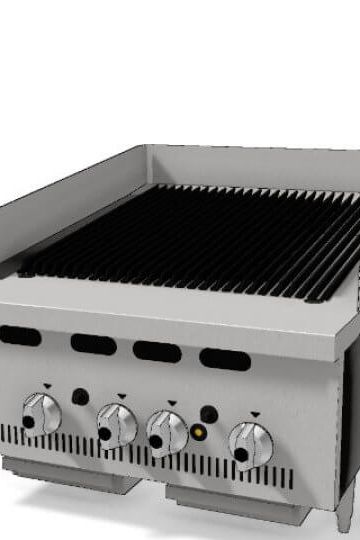 Dark Gray Hobart BCB600-1 Bonnet 600mm Gas Charbroiler, 14.8kW - Contact Us For Availability