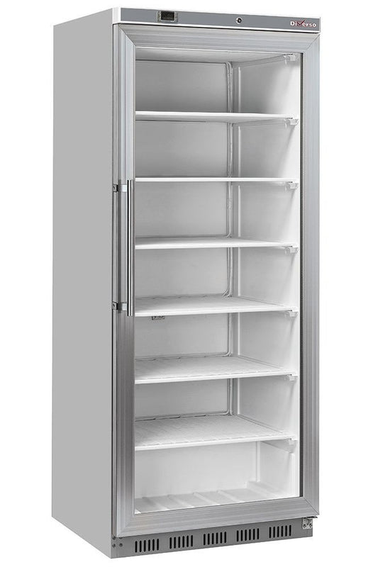 Gray Diverso WR-NG61-XV Freezer, static, glass door, 600 liters - stainless steel - Contact Us For Availability
