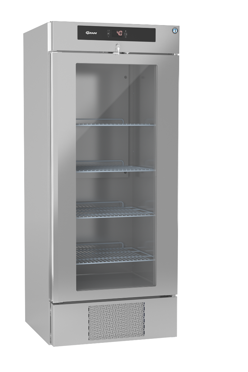Dark Gray Hoshizaki Premier KG BW80 DR U Glass Single Door Stainless Steel Upright Display Refrigerator, 610 Litres - Contact Us For Availability