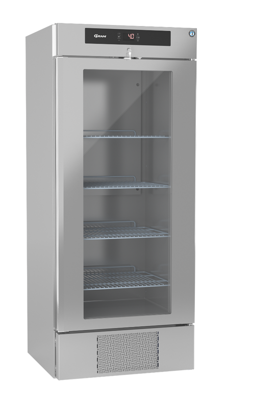 Dark Gray Hoshizaki Premier KG BW80 DR U Glass Single Door Stainless Steel Upright Display Refrigerator, 610 Litres - Contact Us For Availability