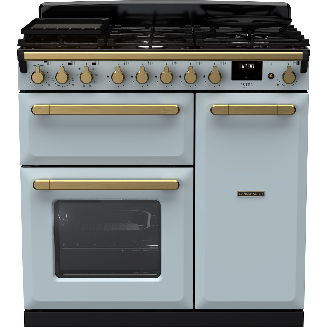 Dark Gray Rangemaster Estel Deluxe 90 Range Cooker, 900 mm