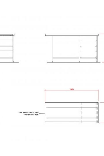 Lavender Hobart SCR1650 Outlet Single Rack Table - Contact Us For Availability