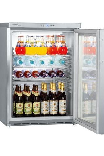 Gray Liebherr FKUv 1663 Glass Single Door Undercounter Fridge, 141 Litres - Contact Us For Availability