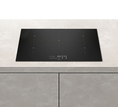 Dark Gray Aiforce Plus 90cm Induction Hob with 5 Zones Touch slider controls Black Glass Finish
