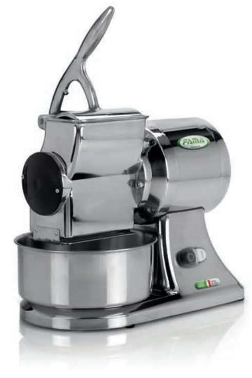 Gray Fama FGS107 Stainless Steel Electric Cheese Grater - Discontinued